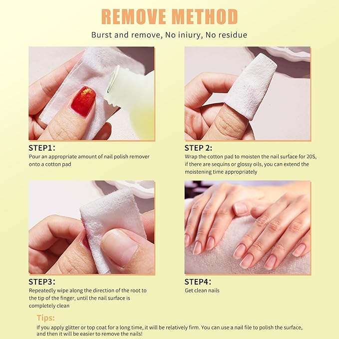 8 FL.Oz Gel Nail Polish Remover, Non Acetone Nail Polish Remover Natural Formula Soak off Gel Removal Professional Finger Nail Polish Remover for Acrylic Glue Dip Powder for Home Salon