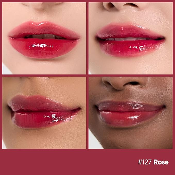 Laka Fruity Glam Tint, 4.5g/0.15oz, Glowing Lip Stain with Wide Color Spectrum, Hydrating & Lightweight Texture, Long-Lasting Bold Stain, Non-Sticky, Vegan, K-Beauty (#127 Like)