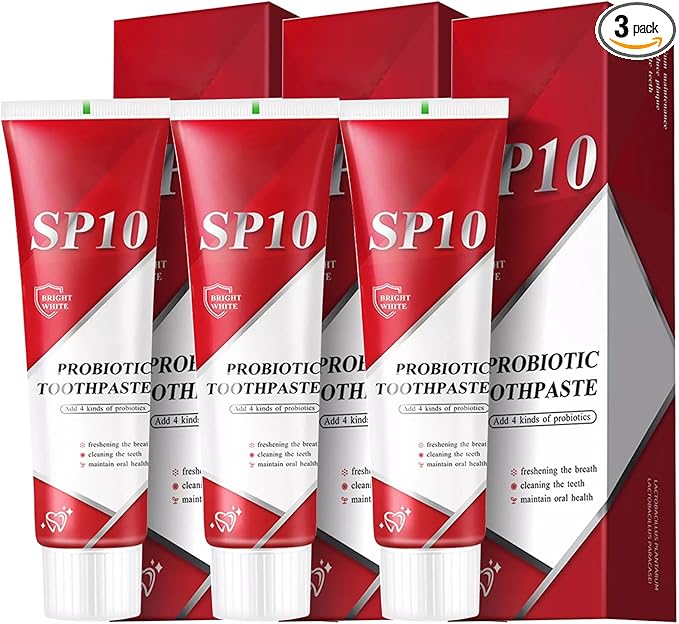 SP 10 Probiotic Whitening Toothpaste - Enhance Oral Health with SP 10 Toothpaste for Brighter, Healthier Teeth