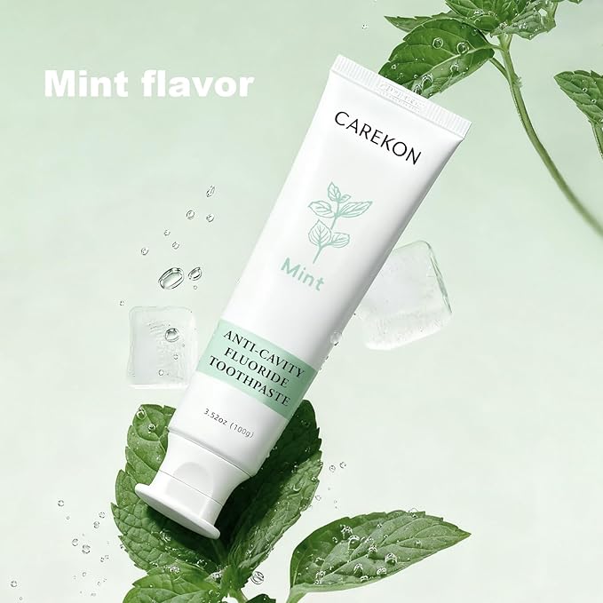 Fluoride Toothpaste with Hydroxyapatite for Sensitive Teeth, Cavity Reversal, Enamel Remineralization, Gum Repair, Travel Size, SLS Free, Mint Flavor, 1 x 3.52oz