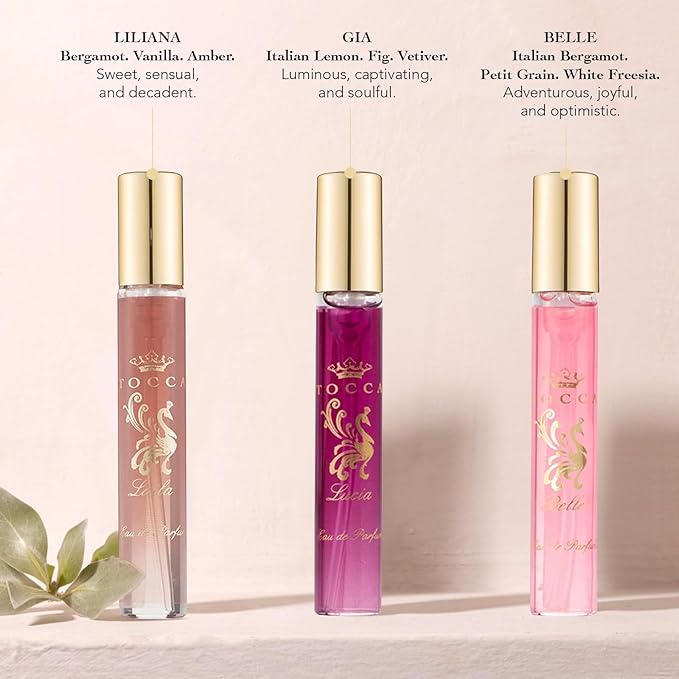 Tocca Luxury Fragrance Wardrobe, Set of 9 Travel Size Women's Perfumes in Giftable Tin Case, Includes Florence, Cleopatra, Stella, Giulietta, Simone, Colette, Belle, Lucia & Laila
