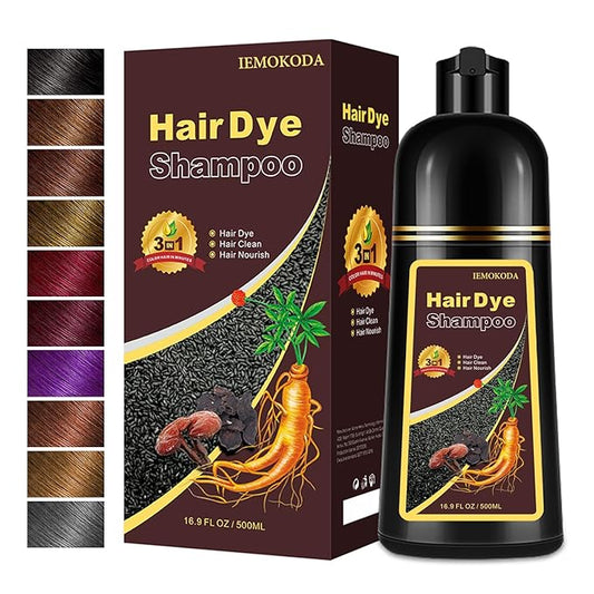 Hair Dye, Hair Dye Shampoo for Women & Men, Color Shampoo Hair Dye 16.9 Fl Oz, Safe and Natural Champu Para Canas (Blonde Brown)