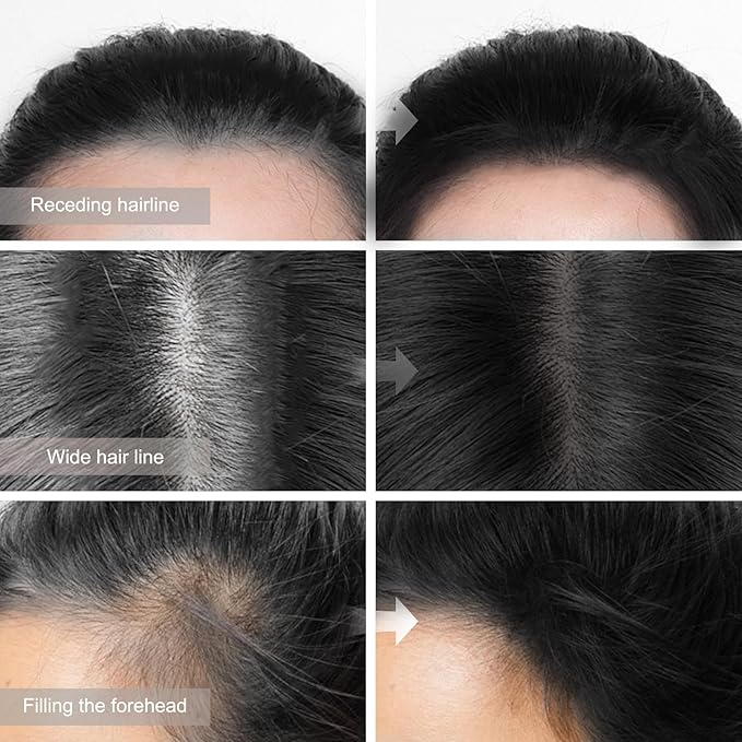 Root Touch Up Hair Color Shadow Powder, Gray Hair Cover Up Hairline Powder for Women, Double Head Cover Blond With Sponge & Brush, Waterproof Hairline Concealer