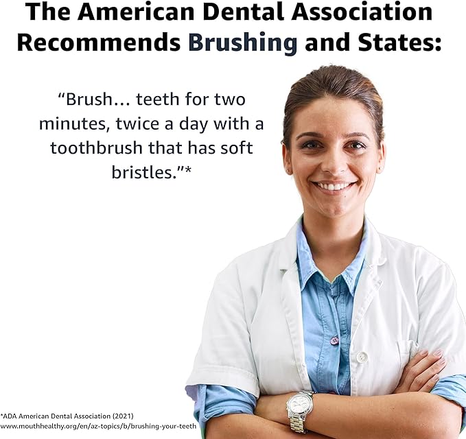 Amazon Basics Toothbrush, Soft, Full | 10 Count | Assorted Colors | Pack of 2