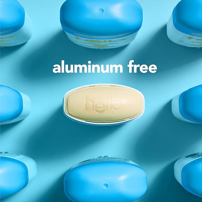 hello Sunny Daze Aluminum Free Deodorant for Women and Men with Shea Butter, 24-Hour Freshness, Baking Soda Free Deodorant, Dermatologically Tested, 2.6 oz Stick, 2 pack