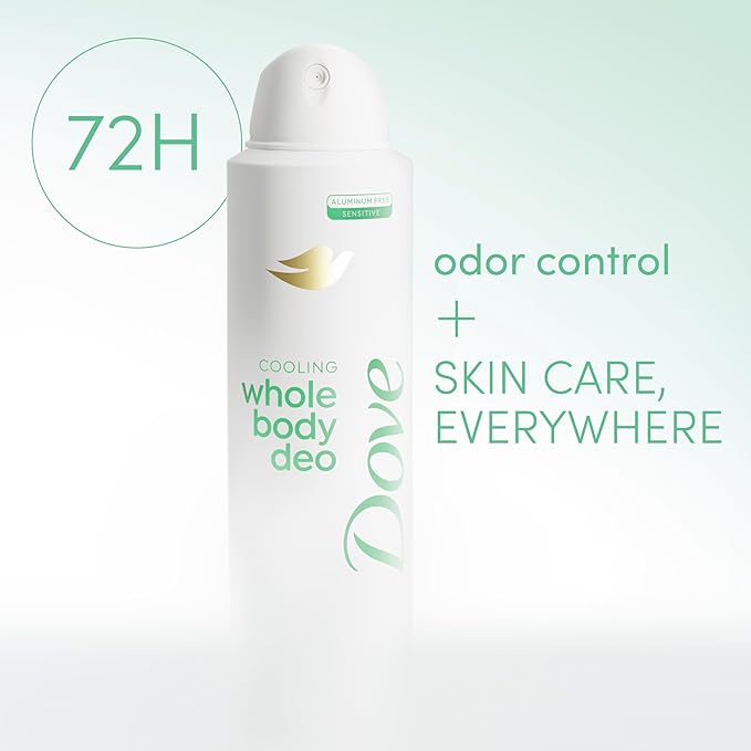 Dove Whole Body Deodorant Cooling Spray Sage & Lavender Aluminum Free 4oz