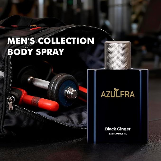 Body Spray for Men, Mens Body Refreshing Spray, Notes of Lemon Ginger and Sandalwood, 3.56 Fl.Oz