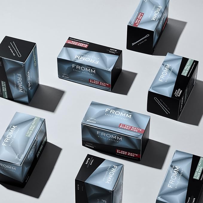 Fromm Style Artistry 2” Crimped Bobby Pins, Secure Hold, Suitable for All Hair Types and Lengths, Hair Accessories for Women, Matte Blonde, 600 Pack