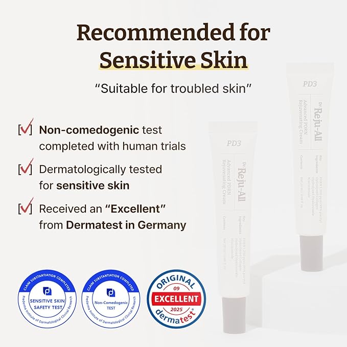 Dr. Reju-All Advanced PDRN Rejuvenating Cream – 99% Pure Salmon DNA PDRN Face Moisturizer – Optimal 1200ppm Concentration for Visible Results – Korean Anti-Aging Skin Care Face Cream - 0.7 Fl Oz