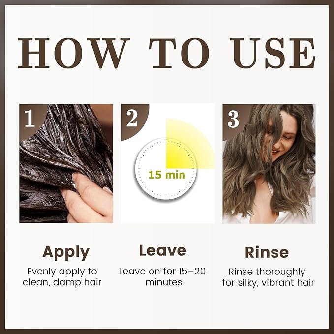 SOVONCARE Mocha Hair Color Depositing Conditioner Mask 5.28 OZ, Cruelty-Free