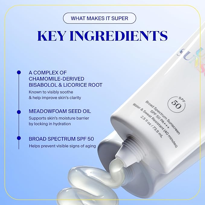 Supergoop! Unseen Sunscreen - SPF 50 - Clear & Invisible Face Sunscreen + Broad Spectrum + Makeup-Gripping Primer - Weightless, Scentless, Oil Free - For All Skin Types & Tones - 0.68 fl oz