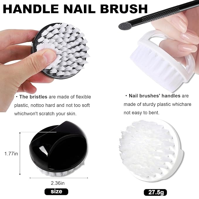 Cuticle Pusher Cuticle Nipper Set, Russian Pre-Treatment Nail Pushers, Cuticle Remover with 100/180 Grit Sandpaper, 7mm Full Jaw Cuticle Trimmer, Nail Care for Manicure Pedicure Nail Art