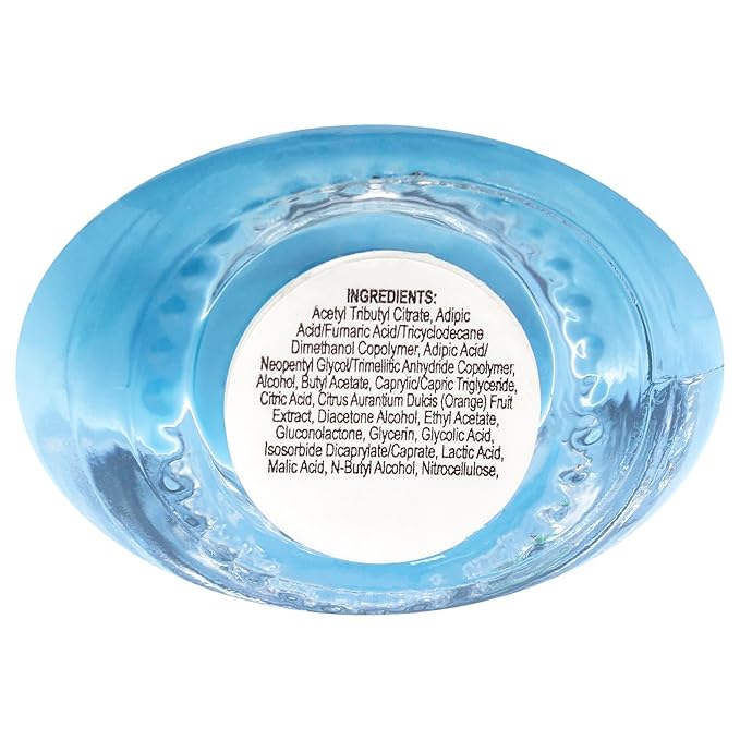 Nailtopia Bio-Sourced, Chip Free Nail Lacquer - All Natural, Strengthening Biotin and Superfood-Infused Polish - Chip Resistant Formula - Quick-Dry, Long Lasting Wear - Hawaiian Blue - 0.41 oz