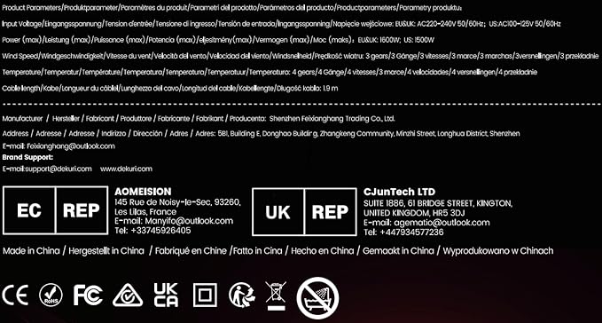 Hair Dryer, 110,000 RPM High-Speed Fast Drying Blow Dryer, 200 Million Ionic Lightweight Hairdryer with Diffuser, Magnetic Nozzle, 4 Temps & 2 Speeds, Low Noise for Women & Men, Black