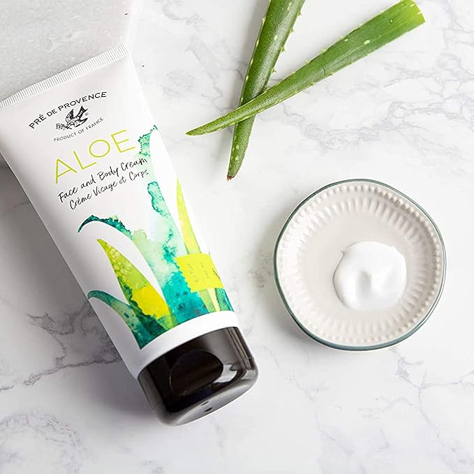 Organic Aloe Collection Hydrating Face and Body Cream (6.7oz), Fresh Cucumber Scent