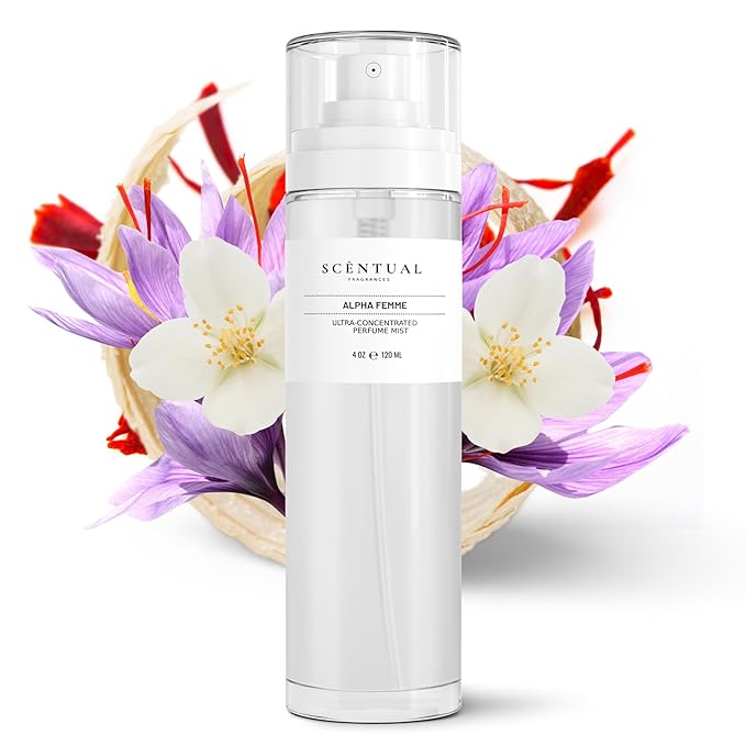 Ultra-Concentrated Hair & Body Perfume Mist, Long Lasting Women's Fragrance, Gourmand Perfumes for Women, Vegan and Cruelty Free (Alpha Femme)