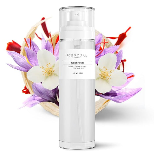 Ultra-Concentrated Hair & Body Perfume Mist, Long Lasting Women's Fragrance, Gourmand Perfumes for Women, Vegan and Cruelty Free (Alpha Femme)