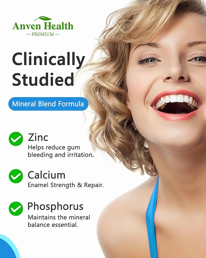 Oral Probiotics Lozenges for Mouth Bad Breath & Gum Repair - 6 Strains with Prebiotic, Zinc & Ca for Dry Mouth Relief, Enamel Shield, Mint Flavor with Xylitol - 90 Lozenges, Sugar-free