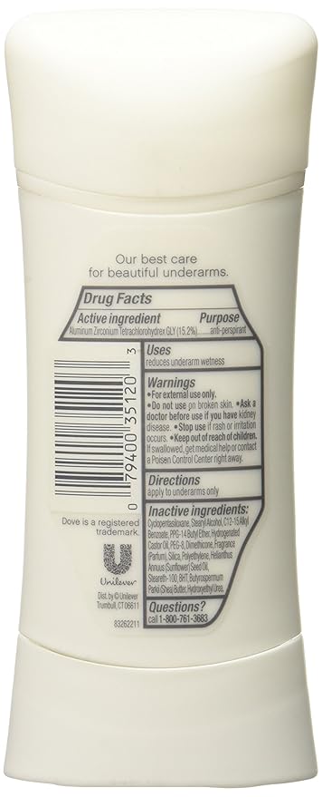 Dove Advanced Care Antiperspirant Deodorant Shea Butter, 2.6 Ounce