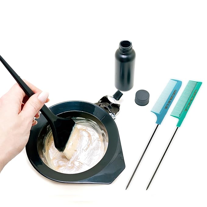 Allegro XL Pintail Rat Tail & Parting Combs - Metal Tail Foiling & Pin Combs (2 Pc. BLUE & AQUA)