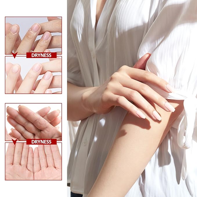 Hand Masks Moisturizing Gloves,6 Pairs Hydrating Hand Peel Masks Gift Set for Dry Cracked Hands Care,Long-lasting and Non-greasy Hand Moisturizer Gloves for Women P