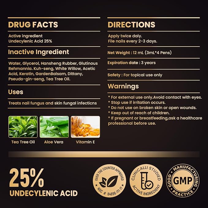 Toenail Fungus Treatment Extra Strength Pen for Toenail & Finger, More Pure Natural Plant Extracts, Toe Nail Fungus Treatments for Damaged Nail