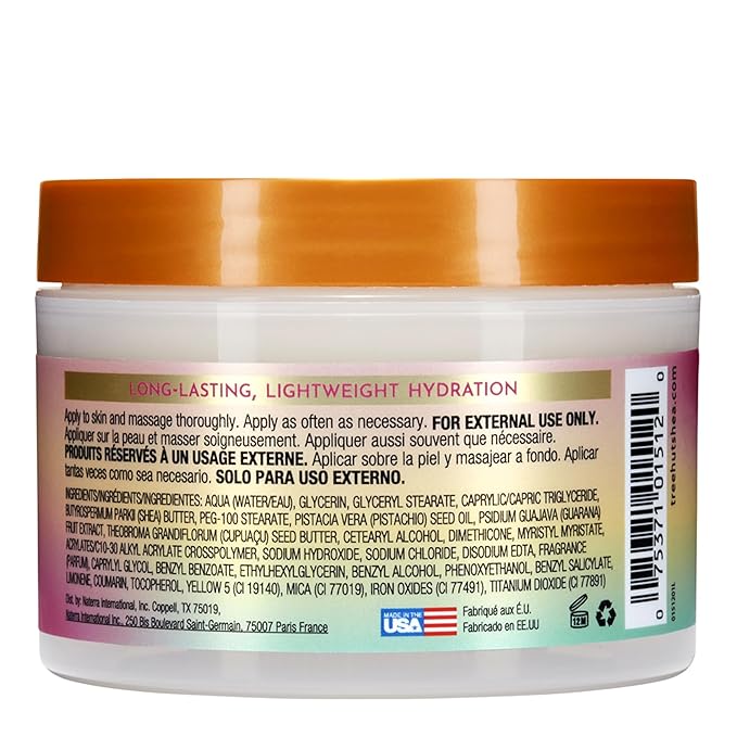 Tree Hut Tropic Glow Whipped Shea Body Butter, Long-Lasting Hydration for Soft, Smooth Skin, Lightweight Moisturizer, Holiday Gift & Stocking Stuffer, 8.4 fl oz