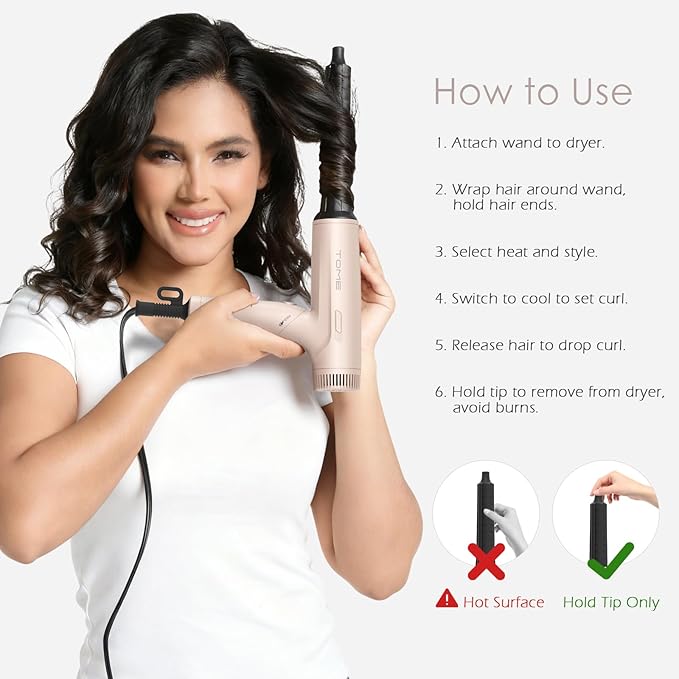 TOME 1200W Hair Dryer Travel Dual Voltage 120V/240V Foldable Blow Dryer with Diffuser Comb Nozzle Storage Bag Universal Power Adapter (Pink)