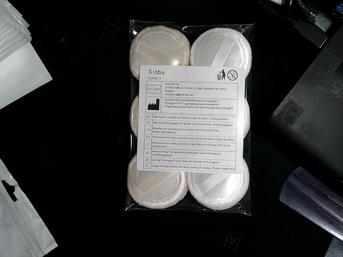 Sibba Beauty Blender Makeup Sponge 12 PCS Fluffy Make Up Foundation Applicator Face Blending Setting Pads Cosmetics Matte Loose Powder Body Paint Wet Dry Application Brushes (white/skin color)