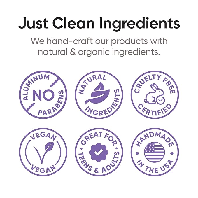 Pretty Frank Natural Aluminum-Free Deodorant Stick, Lavender (2-Pack) | All-Day Odor Control for Women & Men | Effective, Skin Soothing Formula with Safe, Organic Ingredients and Essential Oils