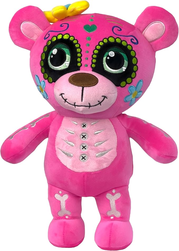 Sugar Skull Teddy Bear (Dreamland Pink)