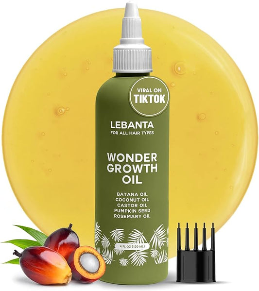 Batana Oil For Hair Growth - 100% Pure, Raw & Natural Blend With Organic Castor, Pumpkin Seed, Coconut and Rosemary Oil - Thicker, Stronger Hair Gifts For Men & Women Scalp (1 Pack)