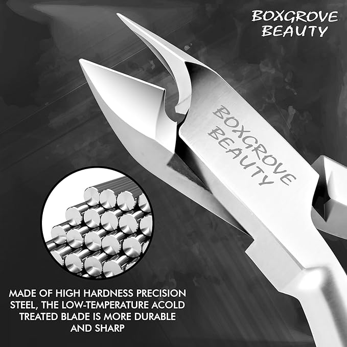 Professional Cuticle Cutter & Pusher Trimmer Manicure Tools with Double Spring 2Pcs – Perfect Nail Care Tool for Manicure & Pedicure Beauty at Home/Spa/Saloon Silver