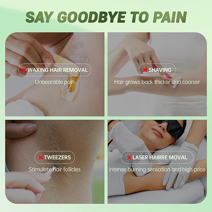 Hair Removal Cream For Women - Painless Body Hair Remover Sensitive Skin Hair Removal For Back Legs Fast And Gentle 3.38 Fl Oz