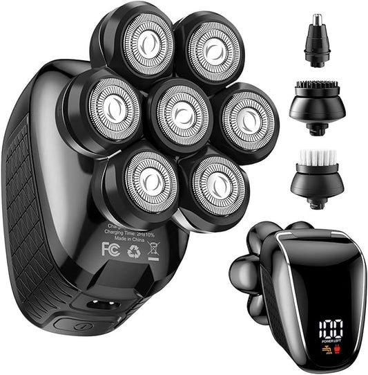 Head Shavers for Bald Men: 5-in-1 Electric Razor Black