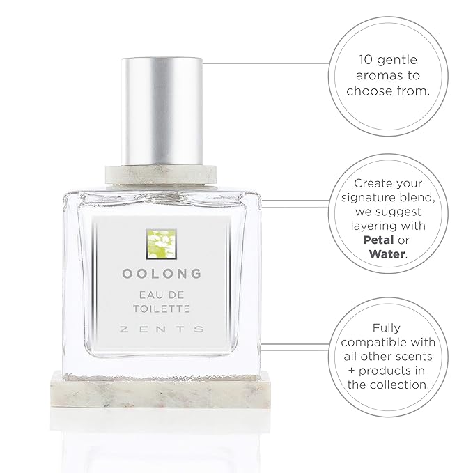 Zents Eau de Parfum (Oolong) for Women & Men | Long-Lasting Clean Fragrance with Lime, Lavender & Oolong Tea | Fresh & Herbal Scent | 1.69 oz