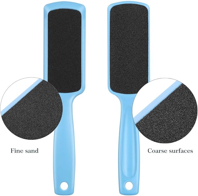 3 Pieces Colossal Foot Files Kit Foot Scrubber Foot Rasp and Double-Sided Heel Files Pedicure Tools Callus Remover Stainless Steel Feet Scraper Foot Grater for Dead Skin
