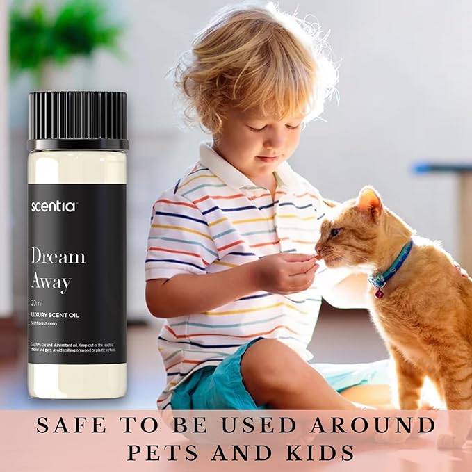 Scentia Fragrance Oil Blend, Inspired by Iconic Perfume, Home Luxury Scents, Essential Oil Blend for Aromatherapy Diﬀusers, Humidifiers & Candle Making -Dream Away 20ml, 0.67 Fl Oz, Thanksgiving Gift