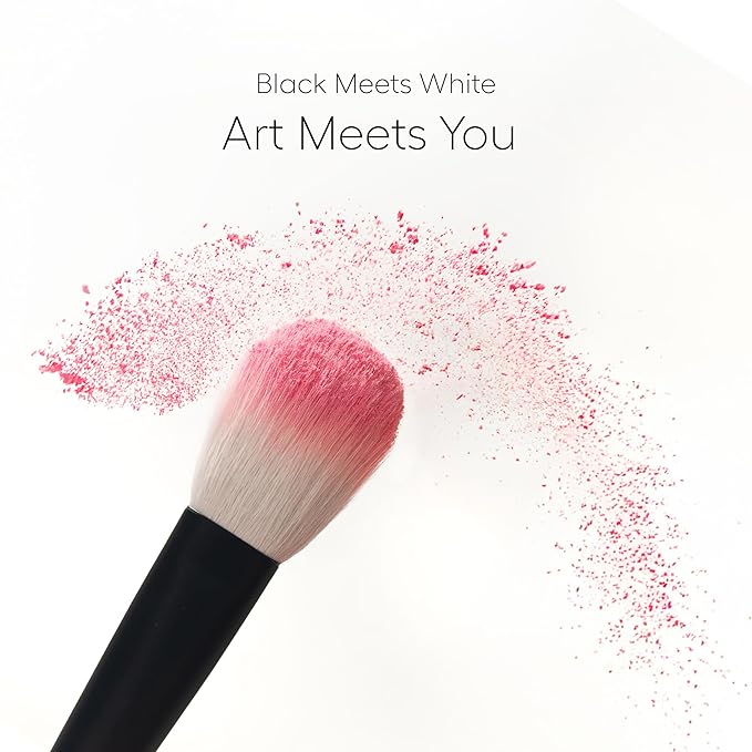 rephr brush 05 - Natural Goat Hair Makeup Brush for Blush, Powder, Highlighter & Bronzer, (38mm Bristles) Handmade in Kumano, Japan