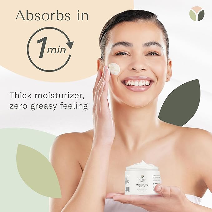 Yobee Body & Face Cream for Dry, Itchy Skin, Eczema & Psoriasis, Dermatologist Formulated, Probiotics, Honey, Turmeric, Vitamins B12 & E, Ceramides, Shea Butter, Fragrance Free, For Kids & Adults