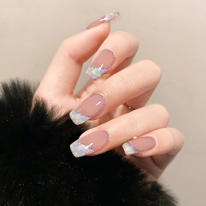 MAYCHAO 15ML Rainbow Cat Eye Gel Nail Polish 1Pc Holographic Glitter Cat Eye Nail Polish with Magnet Soak off Magnetic Gel Polish for Nail Art Manicure Salon DIY at Home, 0.5 OZ