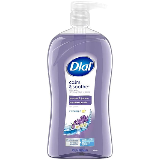 Dial Body Wash, Calm & Soothe Lavender & Jasmine Scent, 32 fl oz