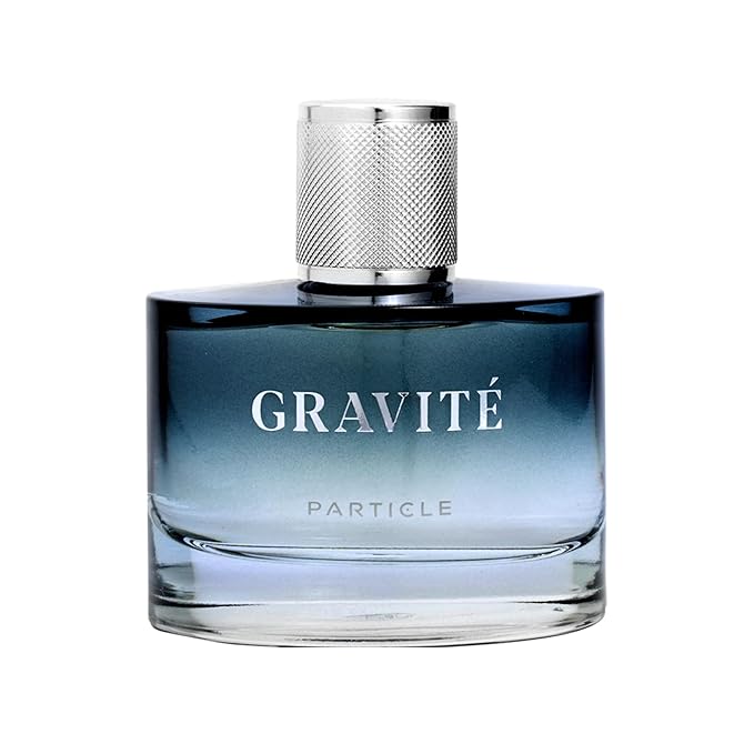 Particle Gravité Cologne Spray for Men, Long Lasting Fresh Scent, Men's Perfume Woody Citrus Fragrance, Notes of Pepper, Rosemary, Grapefruit, Cedar, Cashmere & Musk, 3.38 FL OZ Bottle
