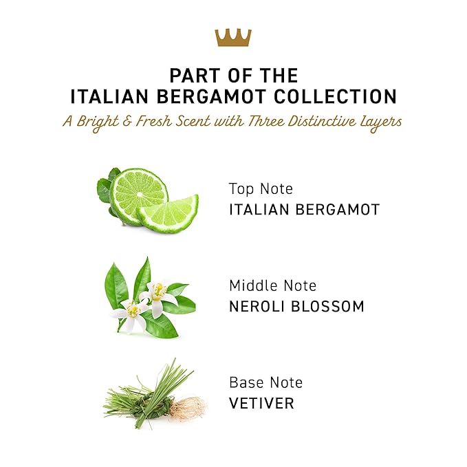 Cremo Italian Bergamot Aluminum Free Deodorant for Men, 48-hour Long Lasting Odor Protection, 2.65oz