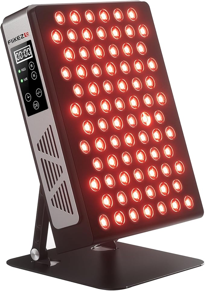 2025 Advanced Red Light Therapy for Face and Body 78 Dual Chip LEDs 460nm-880nm Near Infrared Light Therapy Panel,Adjustable Brightness (20-100%),Time(5-30 min) Red Light Therapy for Home Office & Gym
