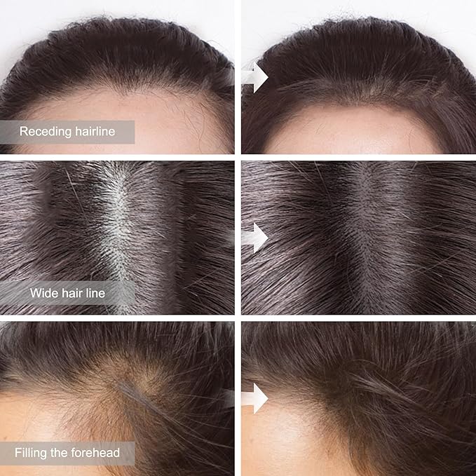 Root Touch Up Hair Color Shadow Powder, Gray Hair Cover Up Hairline Powder for Women, Double Head Cover Blond With Sponge & Brush, Waterproof Hairline Concealer