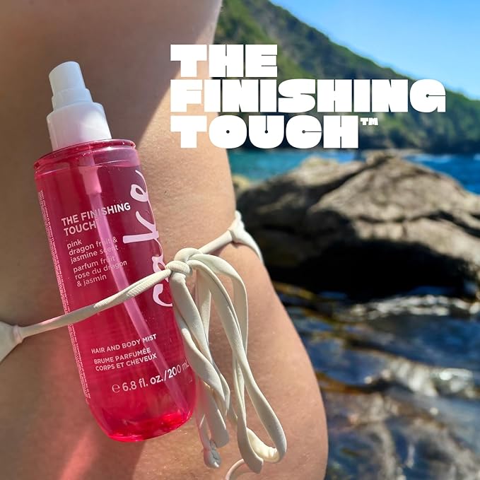 Cake Beauty Finishing Touch Hair and Body Mist, Pink Dragon Fruit & Jasmine Scent- Fine Fragrance Mist – Infused with Aloe and Argan Oil - 6.8 Fl Oz / 200 mL