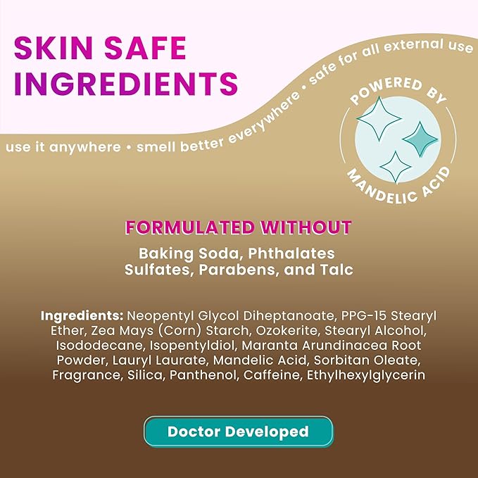 Lume Whole Body Deodorant - Smooth Solid Stick - 72 Hour Odor Control - Doctor Developed - Aluminum Free, Baking Soda Free and Skin Loving - 2.6 Ounce (Pack of 3) (Vanilla Bliss)