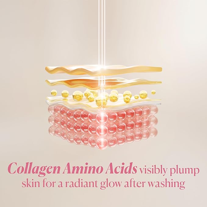 Nakery Face Cleanser for Women, Youth Revealer Facial Wash with Collagen, 10-in-1 Exfoliating Moisturizer for Dry and Textured Skin, Hydrating Formula for Smooth Plump Complexion