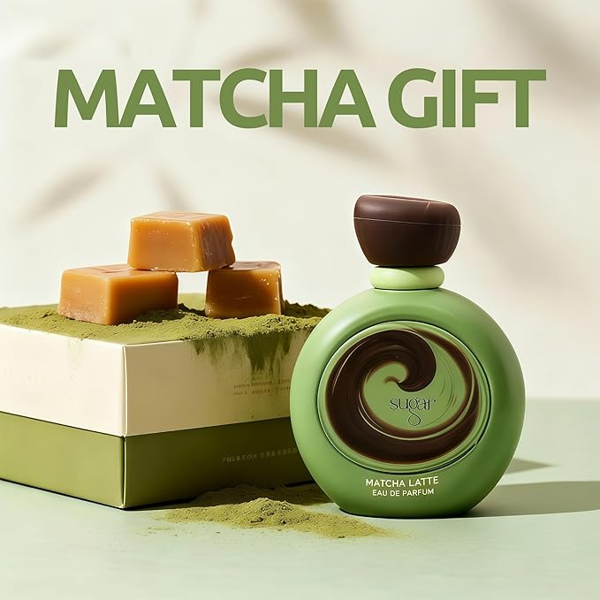 Long-Lasting Matcha Latte Eau de Parfum for Women - 3.4 Fl Oz Original Cologne, Creamy Fragrances for Women with Peach & Sandalwood Scent